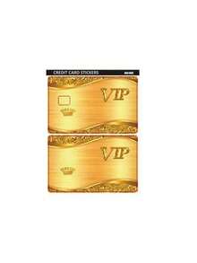 1pc/4pcs Luxury Gold VIP Pattern Stickers, Credit Card Skin Covers, PVC Anti-Fingerprint Ultra-Thin Durable Anti-Scratch Privacy Card Stickers, Suitable For Protecting Bank Cards, Transportation Cards, Campus Cards, School Supplies And Back To School DIY Fashionable Decoration - Multicolor - View 11