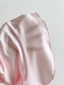 Elamini Quần ống loe cạp trễ cổ chữ V cho nữ, quần ống loe trang trí nơ, quần dệt kim thoải mái, phong cách cổ điển ngọt ngào, mùa xuân/hè - Hồng - Xem 5