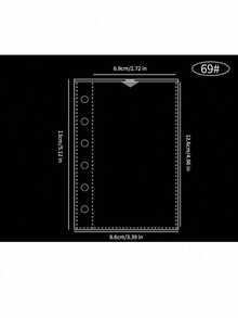 Set de classeur à anneaux transparent et coloré au format A6 A7 M5, avec couverture de classeur minimaliste à 6 anneaux, livre d'autocollants, album de timbres, colle, agenda personnalisable, journal, cahier coloré - Multicolore - Voir 10