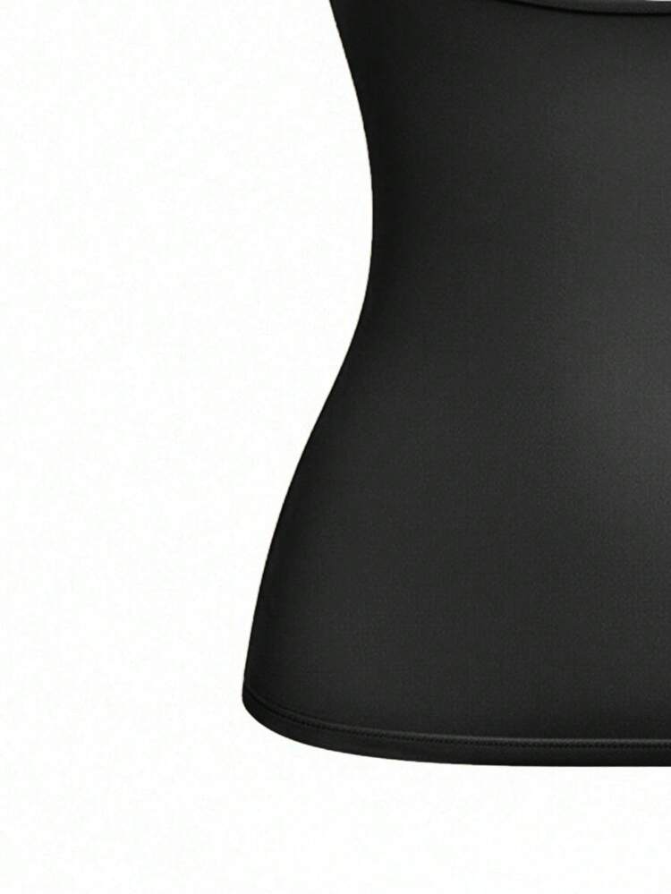 Corset Mujer Moldeadoras de Mujer de Mujer Modelo Sin Mangas con Tirantes Moldeo Abdominal por Capas Combinación Bicolor Negro y Piel Estilo Sencillo y Moldeador Ideal para Mujeres Curvy y Toda Talla Uso Diario Bajo Ropa como Inner, corset mujer,moldeadoras de mujer,curvy - Negro - Añade 11