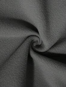 SHEIN 少女连帽衫套装，长袖连帽衫搭配宽松休闲运动裤，秋冬季 - 深灰色 - 查看 5