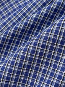 Elamini Women's Blue Halter Neck Ruffle Tie Plaid Midi Dress - Blue - View 6