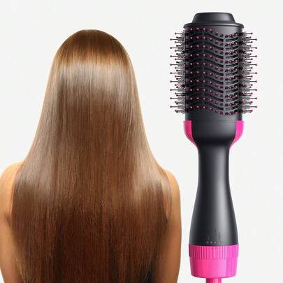 Teckwe Cepillo secador de pelo, secador y estilizador de pelo en 1 paso con volumen, peine caliente, cepillo de aire caliente profesional con iones negativos anti-frizz para secar, alisar, salón - Enchufe estadounidense adecuado para familias y viajes, graduación, cumpleaños, vacaciones, verano, otoño, otoño, Y2K