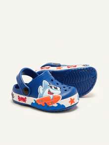 Cozy Pixies 1双夏季宝宝海洋鲨鱼可爱趣味透气休闲套脚户外沙滩防滑闭趾宝宝凉鞋 - 藍色 - 查看 7