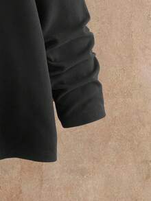 HIMLAND Men's Thermal Lined Top And Pants Pajama Set Couple Men Long Pants Set Men 2 Piece Set Cotton Happy New Year 2026 Men Black Two Piece Set Couples Men Pajama Set - Black - View 6