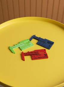Joivida 1件装塑料首饰测量工具，适用于耳塞、耳洞和身体饰品 - 外径长度规，带可调节螺丝 - 非常适合制作穿孔首饰，首饰制作工具；可调节量角器；耐用量角器 - 彩色 - 查看 10