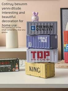 Joivida 适用于客厅、卧室和办公室的收纳盒；创意装饰收纳盒 - 彩色 - 查看 10