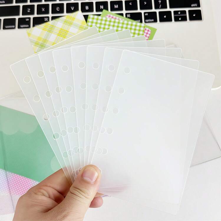 Joivida 5/10 Miếng/Gói, Tấm phân trang kiểu lá A6/A7/M5, Tấm chèn kiểu lá A6/A7/M5, Sổ dán hình nổi 3D, Sổ dán bìa cứng, Chất liệu tấm PP, Tấm phân trang kiểu lá, Sổ dán DIY, Sổ nhật ký, Sổ kế hoạch ngân sách, Bong bóng pha lê 3D, Đồ dùng học tập, Đồ dùng văn phòng, v.v. - Nhiều màu - Xem 5