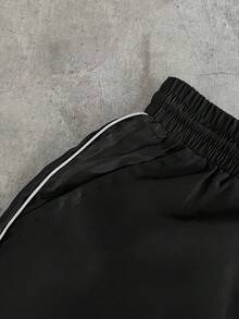 AXEPEAK Men's Zip Front Hoodie And Pants Casual Tracksuit Set - Black - View 9