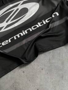 Men's AXEPEAK Casual Fashion Street Polo Shirt - Black - View 5