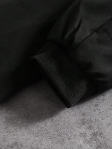 PAVTROS 男士纯色长袖拉链领羊毛休闲棒球夹克，秋冬