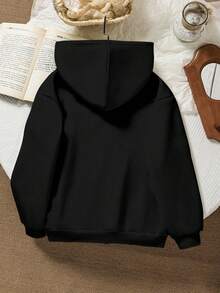 Attitoon 女士字母印花长袖休闲卫衣，适合秋冬季穿着 - 彩色 - 查看 2