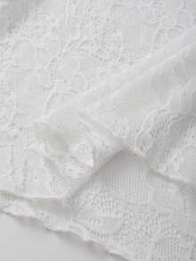 GlowEve CURVE Women's Elegant Mermaid Hem Lace Patchwork Skirt, Spring/Autumn