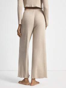 Ocili Women Waffle Knit Soft Comfy Leisure Lounge Pants, Autumn/Winter Chicautumn Sleepwear Bottom