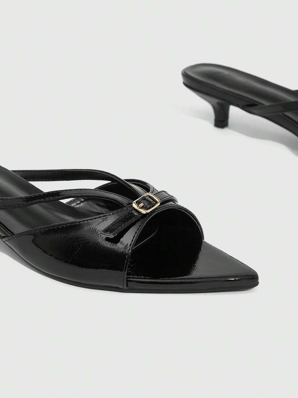 CUCCOO SZL Women's Pointed Toe Buckle Design Fashion Daily Wear High Heel Sandals Valentine's Day Spring Shoes Prom Heels Summer Shoes