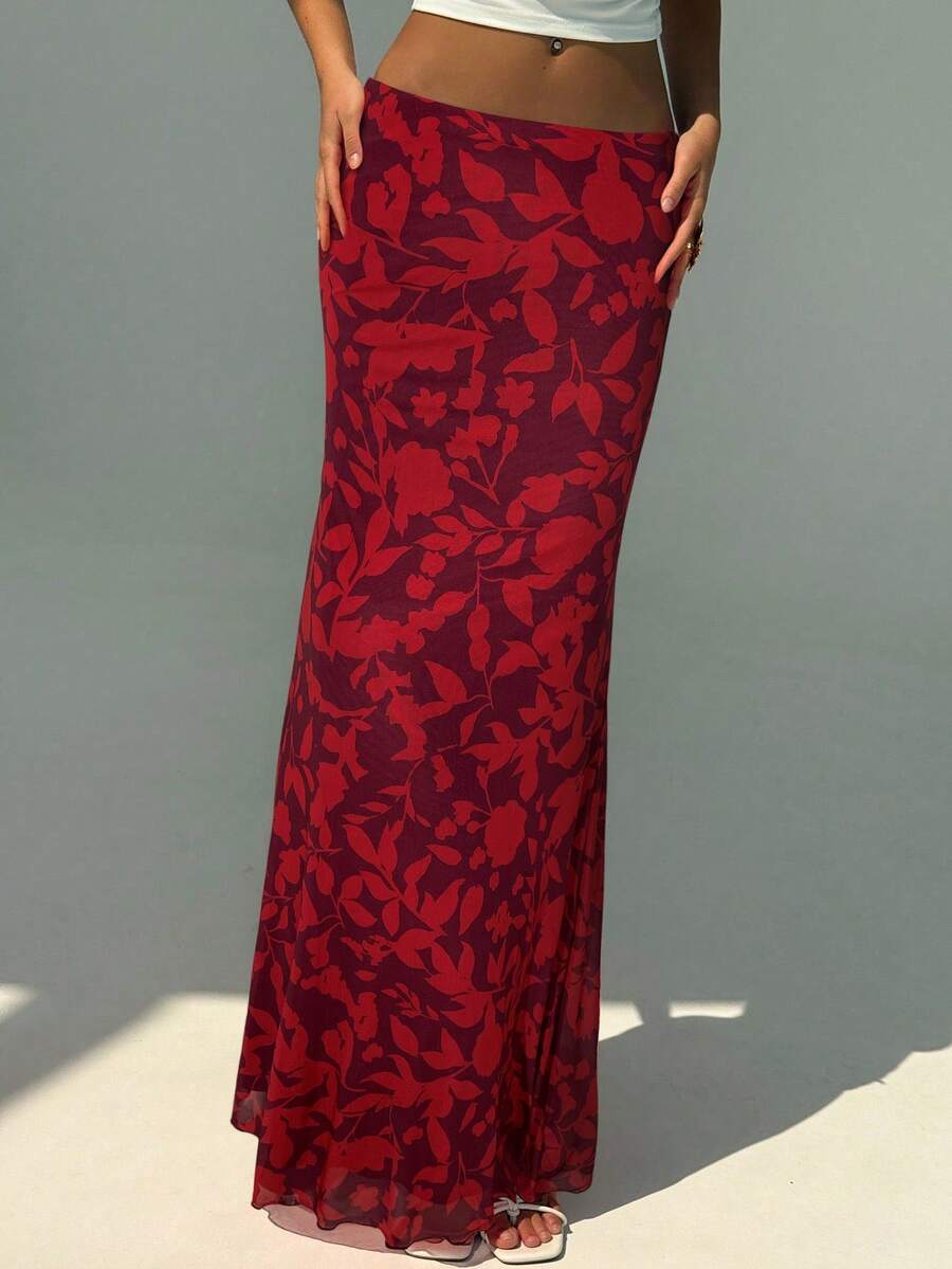 Aloruh 女士时尚休闲印花长裙，适合海滩度假、夏季假期、婚礼宾客、生日派对等场合。