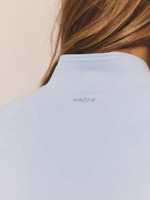 Aralina BUTTERSOFT LEISUREWEAR RUCHE FRONT ZIP JACKET - Blue - View 5