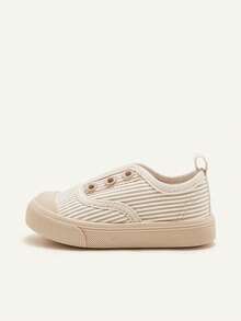 Cozy Pixies 1 par de zapatillas casuales con diseño de cordones y elástico, versátiles para uso diario en todas las estaciones, para bebés/niños pequeños unisex - Caqui - Ver 10