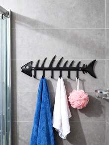 Joivida Iron Fishbone-Shaped Decorative Hook, Suitable For Gardens, Courtyards, Outdoor Decoration, Specialty Goods, European Country Style(Manual Measurement, Slight Size Error) - Multicolor - View 11
