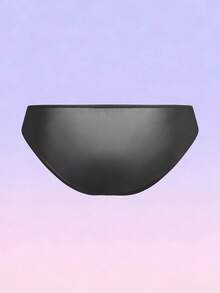 FeverCity Men's Puppy Print Elastic Waist Sexy Briefs - Black - View 2