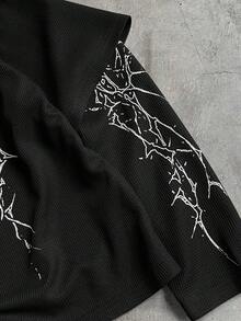 Men's AXEPEAK Casual Fashion Street Polo Shirt Gothic Shirts Men Satanic Clothing - Multicolor - View 6