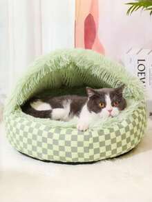 PETSIN 1 Giường cho mèo bán kín Pet Shell; Giường cho chó bán bao quanh; Tổ sưởi ấm cho thú cưng; Đồ dùng cho thú cưng. - Nhiều màu - Xem 18