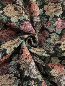 Juhart Váy midi không tay jacquard thanh lịch cỡ lớn dành cho đi làm - Nhiều màu - Xem 7