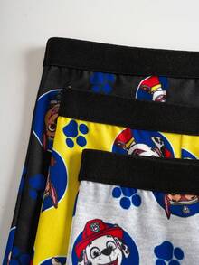 SHEIN | PAW Patrol Young Boy Comfortable Soft Breathable Cartoon Dog Print Trunks - Multicolor - View 5