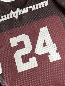 AXEPEAK Men's Letter Print V-Neck Short Sleeve Casual Versatile T-Shirt - Multicolor - View 7