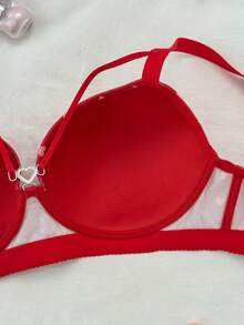 Sutiã com aro tamanho grande, confortável e com boa sustentação, 1 peça - Vermelho - Ver 4
