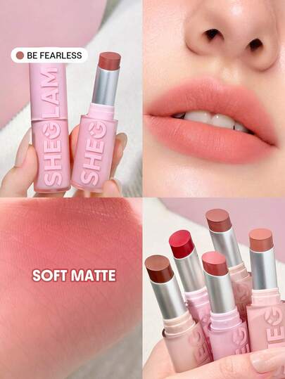 SHEGLAM Lip Veil 輕盈氣墊唇膏-Be Fearless 品牌 美容 化妝 化妝品 適合女性與女孩 完美搭配夏季春季 Y2K 時尚 流行 生日 母親節禮物 假期 派對準備就緒 最佳顏色