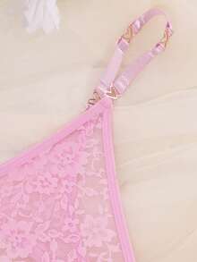 Women's Lace G-String Sexy Lingerie - Pink - View 5