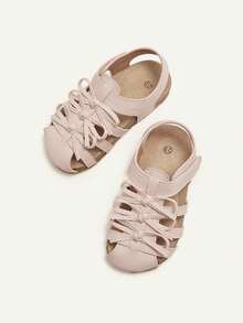 Cozy Pixies 1 Par de Sandálias Rasteiras Confortáveis com Laço Rosa Elegante Estilo Princesa para Meninas, Versáteis para o Verão - Rosa - Ver 6