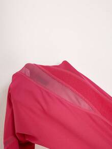 Menodora SHEIN Sport Menodora SHEIN Sport 女士纯色简约日常打底裤 - 玫紅色 - 查看 8