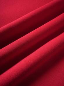 ROMWE MEN Goth Men's Letter & Skull Print Zip-Up Hooded Sweatshirt With Fur Collar - Red - View 5