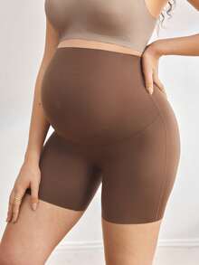 BloomMama 1pc Maternity Underwear, Comfortable Minimalist Design, Coffee Brown - Coffee Brown - View 2
