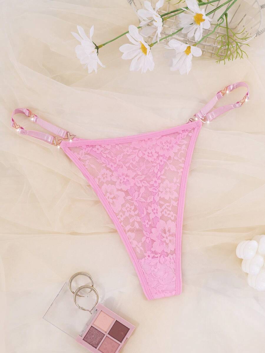 Women's Lace G-String Sexy Lingerie - Pink - View 1
