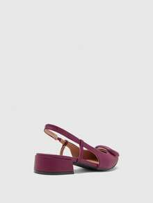 CUCCOO BIZCHIC Giày bệt mũi nhọn tối giản, dễ đi lại, tiện dụng cho nữ - Màu Đỏ Sâu - Xem 9