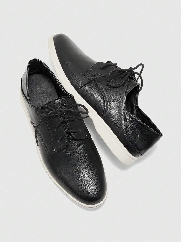 CUCCOO BIZCHIC Women's Casual Lace-Up Leather Flats For Christmas