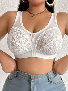 1件装加大码女士无钢圈全罩杯休闲文胸