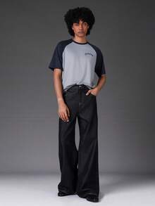 STYNVO 男士休闲撞色字母印花短袖T恤，夏季 - 彩色 - 查看 5