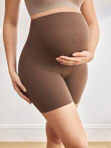 BloomMama 1pc Maternity Underwear, Comfortable Minimalist Design, Coffee Brown - Coffee Brown - View 7