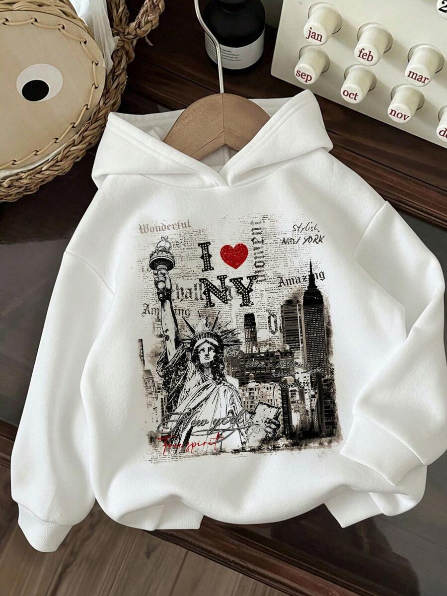 Attitoon Women's Casual Printed Sweatshirt, Suitable For Autumn/Winter - Multicolor - View 1