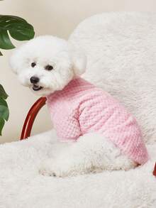 PETSIN 寵物衣服寵物背心，菠蘿&熊印花寵物背心 - 粉色 - 查看 4