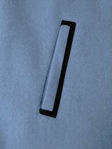 Manfinity Homme Men's Stand Collar Single-Breasted Casual Versatile Commuting Long Sleeve Woolen Coat - Dusty Blue - View 6