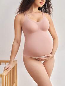 SHEIN Maternity Comfortable Solid Color Camisole Top