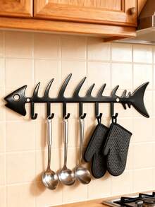 Joivida Iron Fishbone-Shaped Decorative Hook, Suitable For Gardens, Courtyards, Outdoor Decoration, Specialty Goods, European Country Style(Manual Measurement, Slight Size Error) - Multicolor - View 12