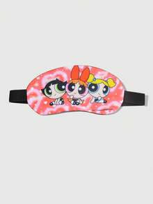 THE POWERPUFF GIRLS X SHEIN 1 Blossom, Bubbles, Buttercup Pattern Cute Light-Blocking Sleep Eye Mask Travel Rest Sleep Aid Eye Mask - Multicolor - View 1