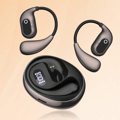 JMMO 【AI翻译】AI实时翻译无线耳机，开放式设计，支持150种语言翻译，实现无障碍沟通，Type-C充电接口兼容所有智能手机，适用于会议、运动、商务、游戏、学习、旅行等多种场景。