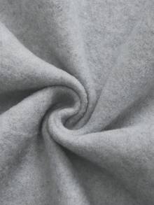 男士字母印花长袖休闲口袋连帽卫衣，PAVTROS，Y2k，狂欢节，街头服饰，复古，度假，我爱我的男朋友，情人节，结构拼接连帽泡沫印花复古字母连帽衫 - 淺灰色 - 查看 6